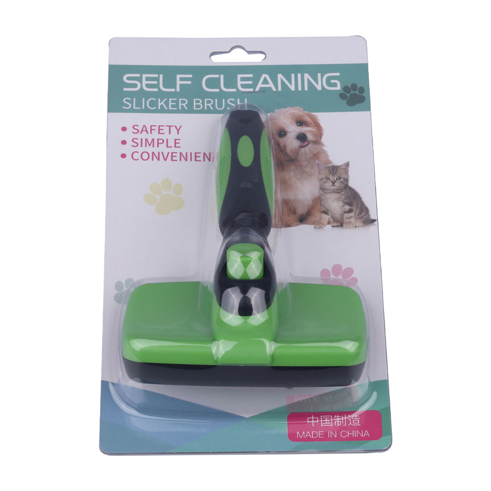 Save Time and Tidy Up with the Self-Cleaning Dog Brush