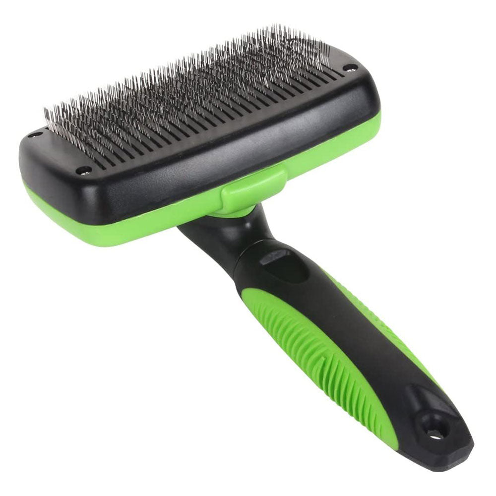 Save Time and Tidy Up with the Self-Cleaning Dog Brush